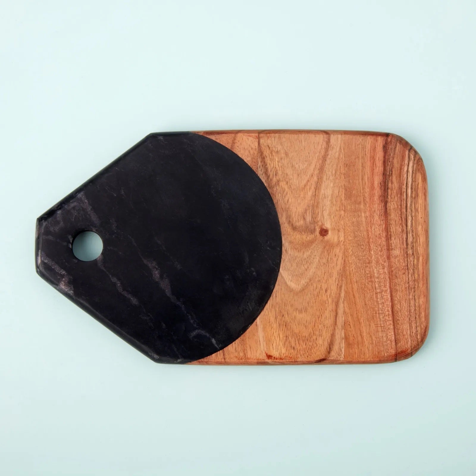 Black Marble + Acacia Serving Board, Small