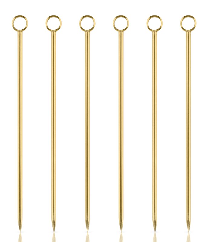 Gold Cocktail Pick Set