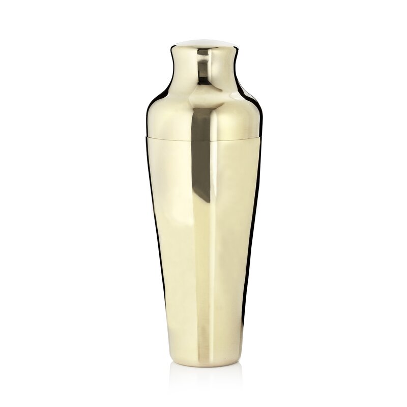 French-Style Gold Cocktail Shaker