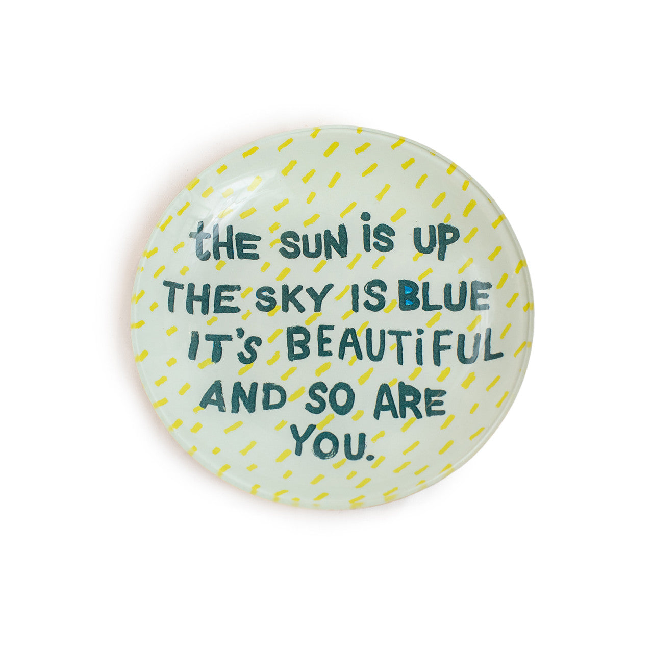 The Sun Is Up Decoupage Plate