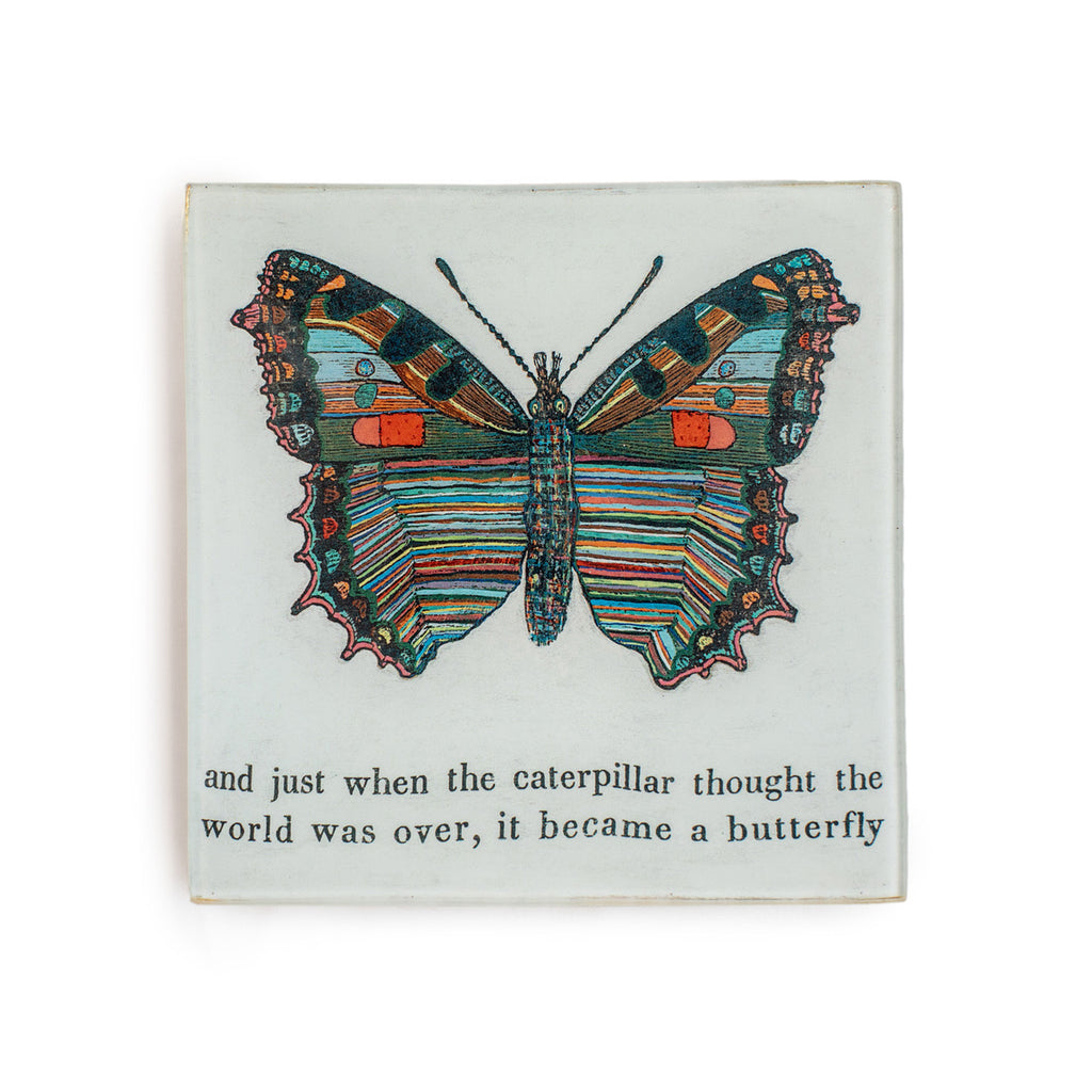 Butterfly Decoupage Plate