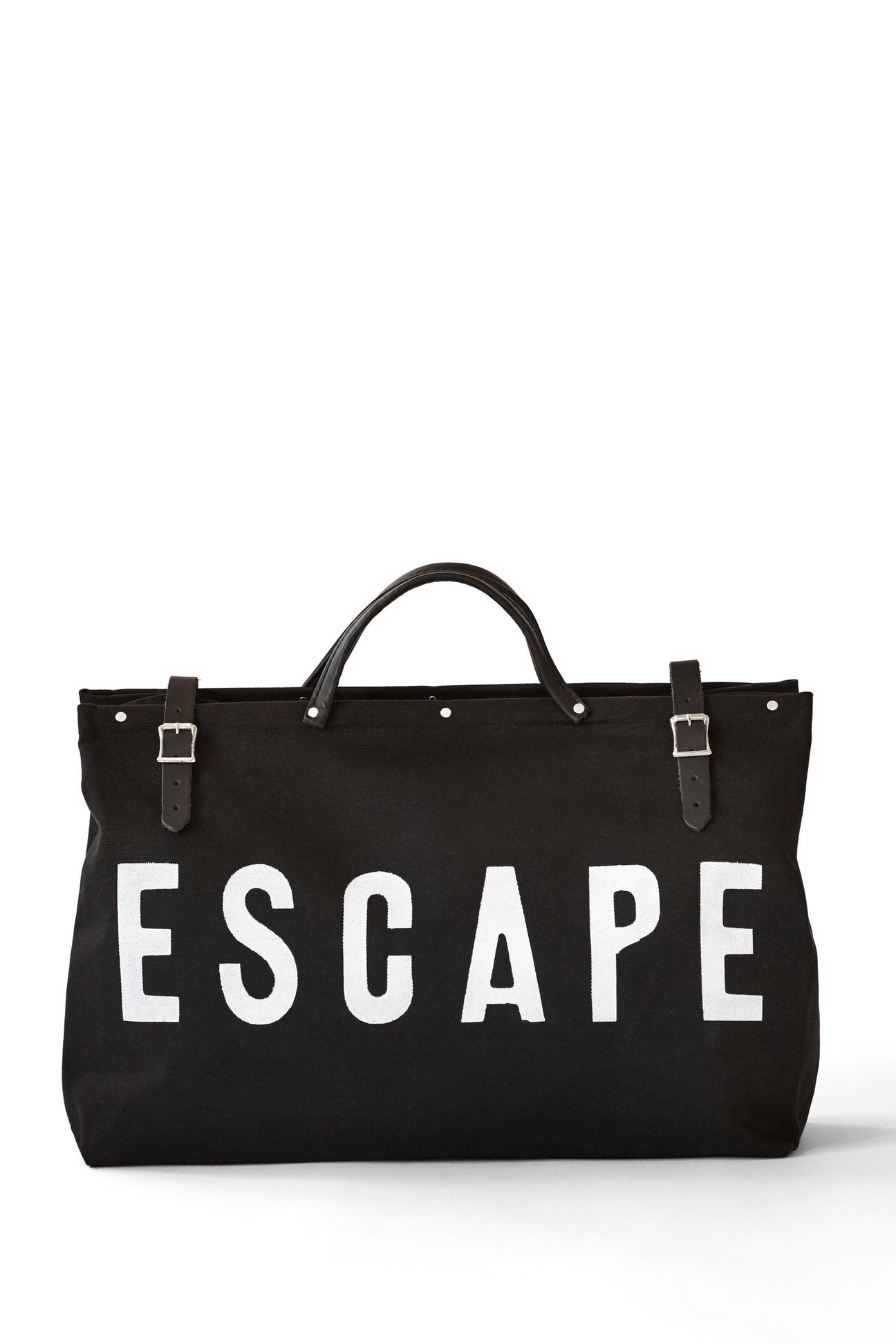 Escape Canvas Utility Bag, Black Shoulder Strap