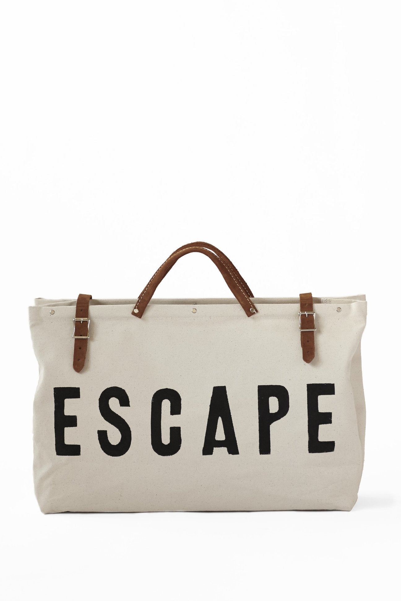 Escape Canvas Utility Bag, Beige Shoulder Strap