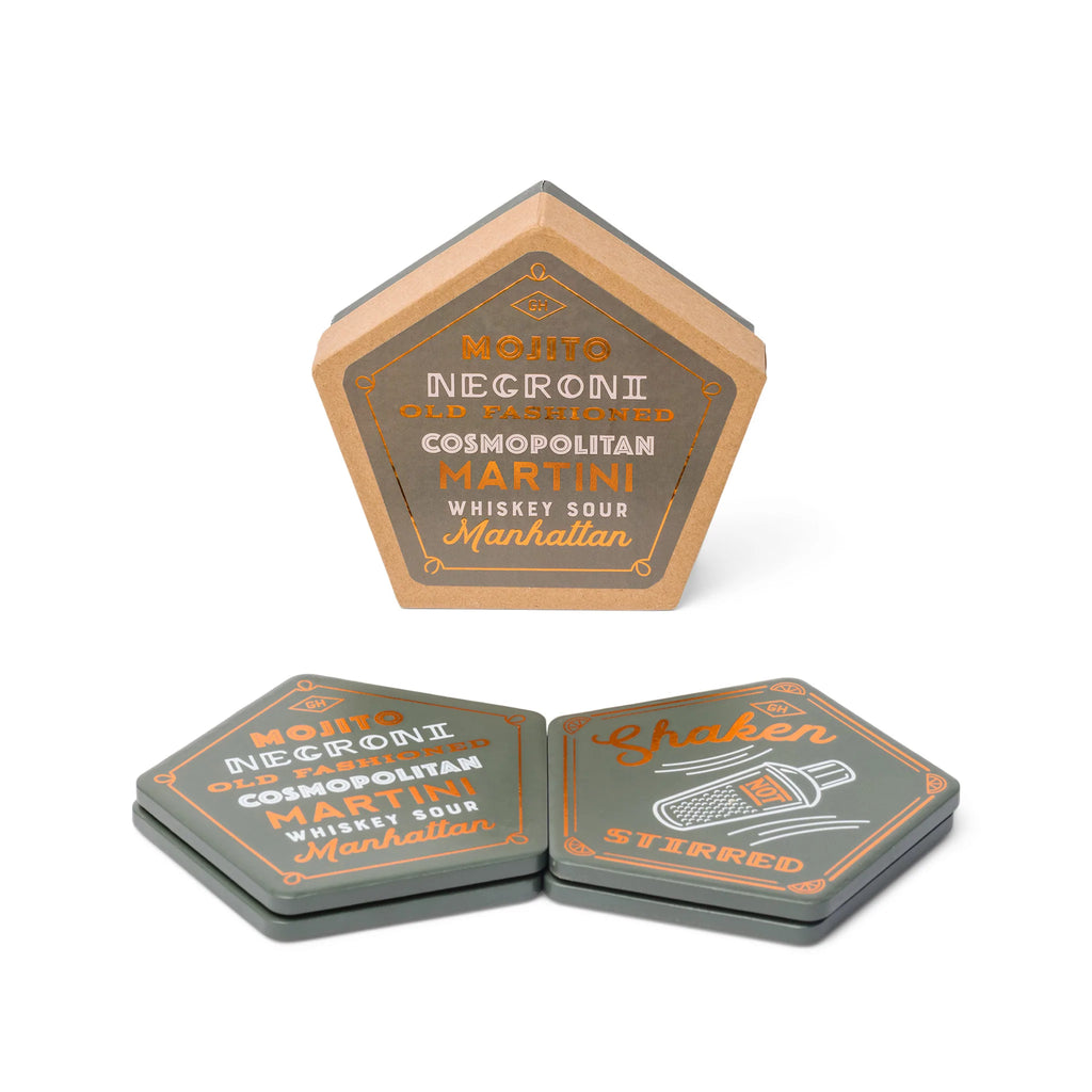 Cocktail Coasters, Set of Four