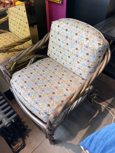 Donghia Cane Chairs, Set of Two