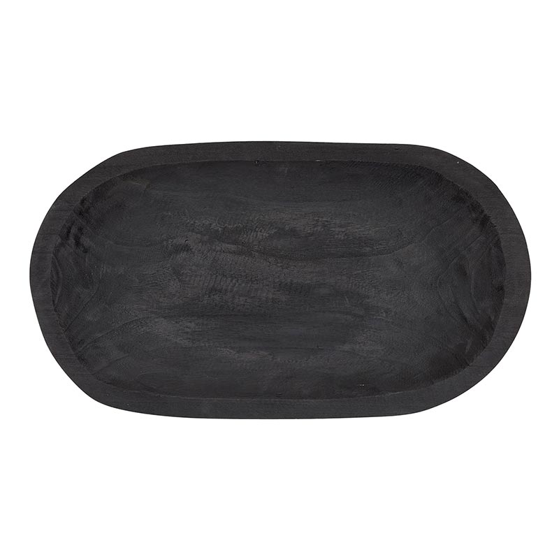 Paulownia Platter, Black