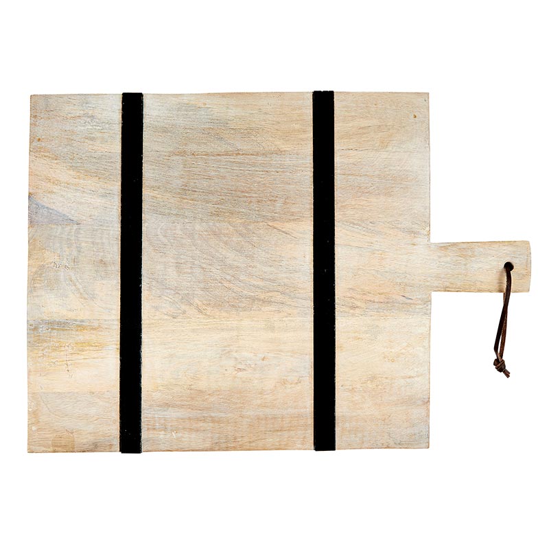 Striped Mango Wood Board, Square