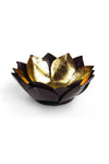 Gold Leaf Lotus Candleholder, Small