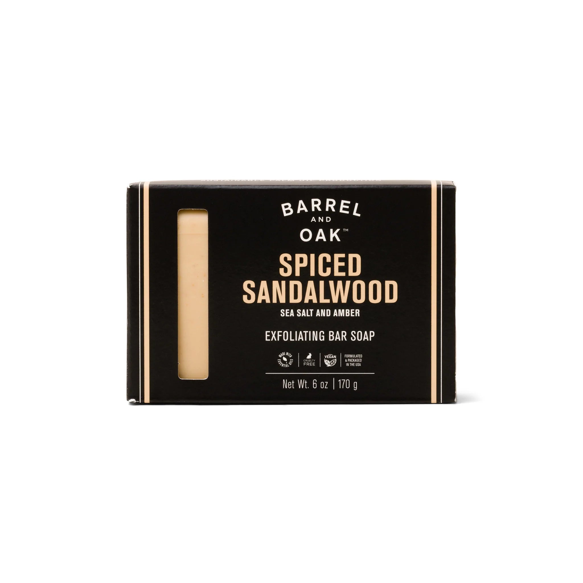 Exfoliating Bar Soap, Spiced Sandalwood