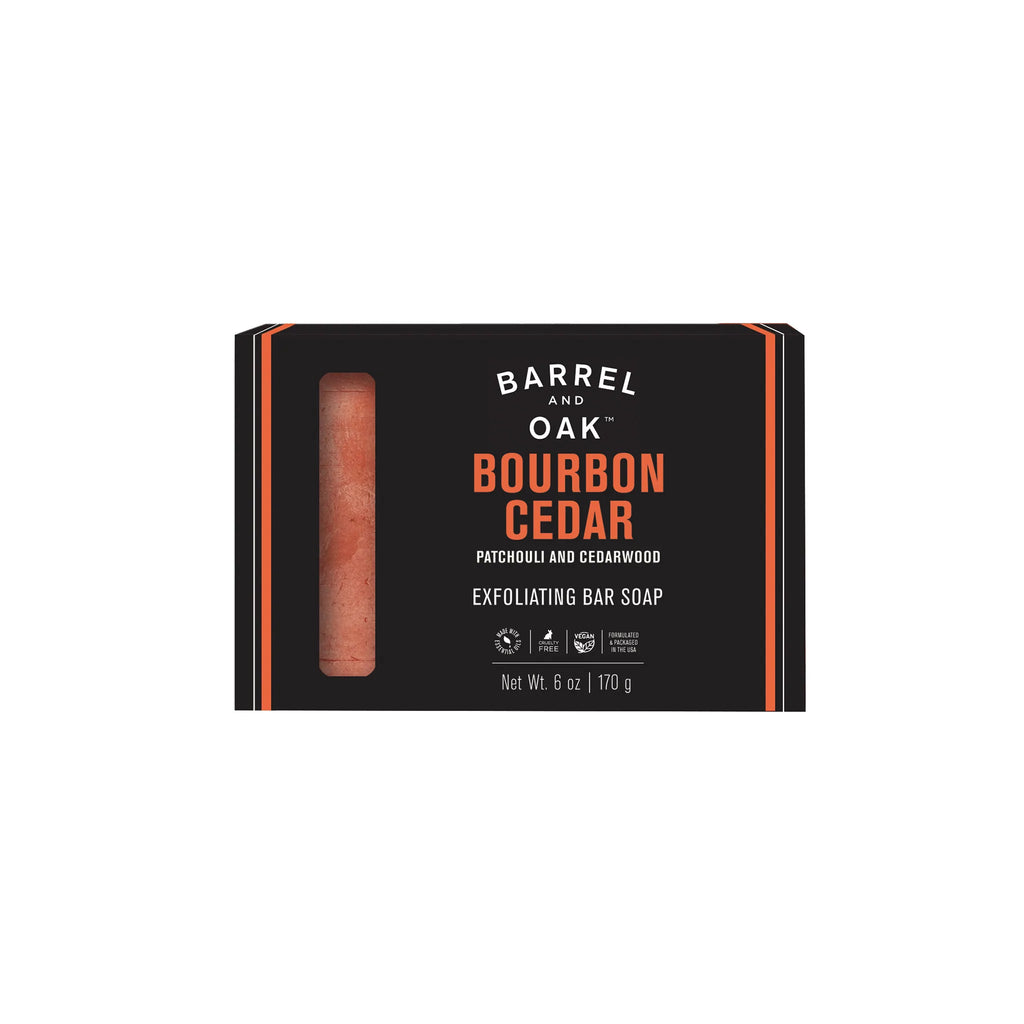 Exfoliating Bar Soap, Bourbon Cedar
