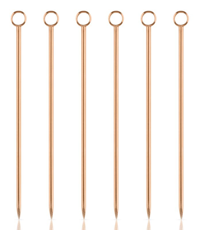 Copper Cocktail Pick Set