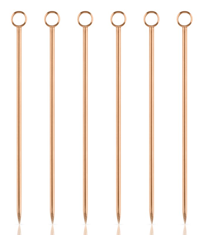 Copper Cocktail Pick Set