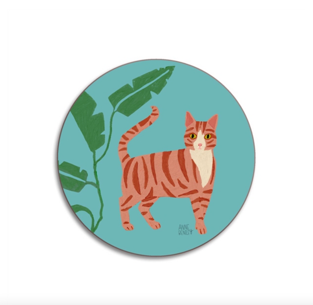 Ginger Tabby Cat Coaster