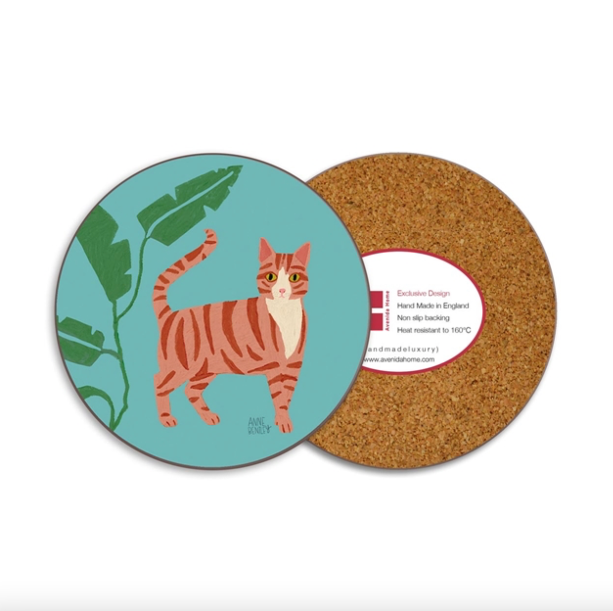 Ginger Tabby Cat Coaster