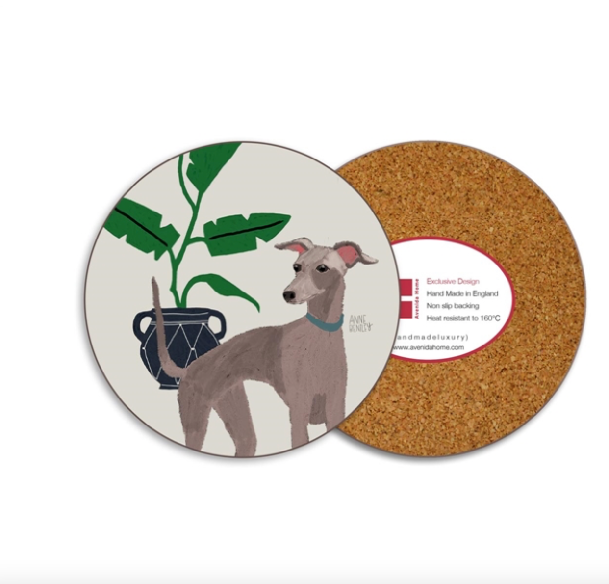 Whippet Dog Coaster