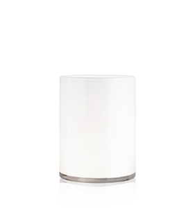 White Hurricane Lamp Medium