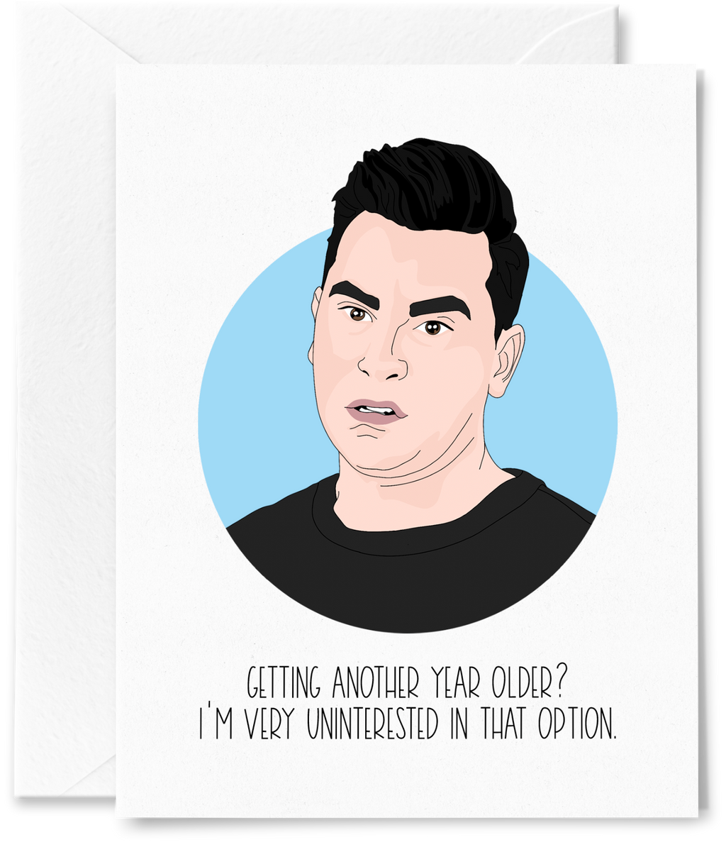 David Uninterested Birthday Card