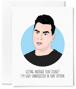 David Uninterested Birthday Card