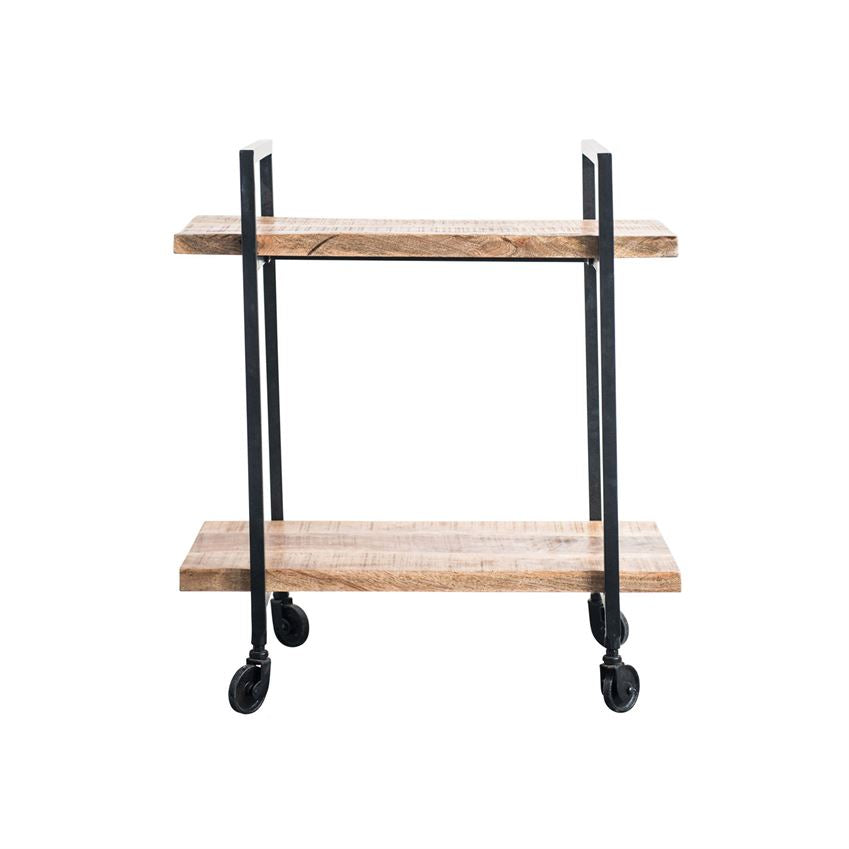 Mango Wood Tiered Cart
