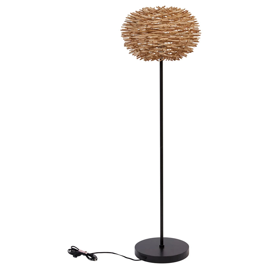 Rattan Floor Lamp