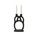 Resin Candleholder, Double