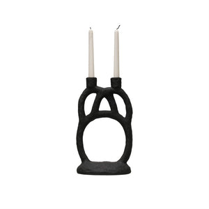 Resin Candleholder, Double