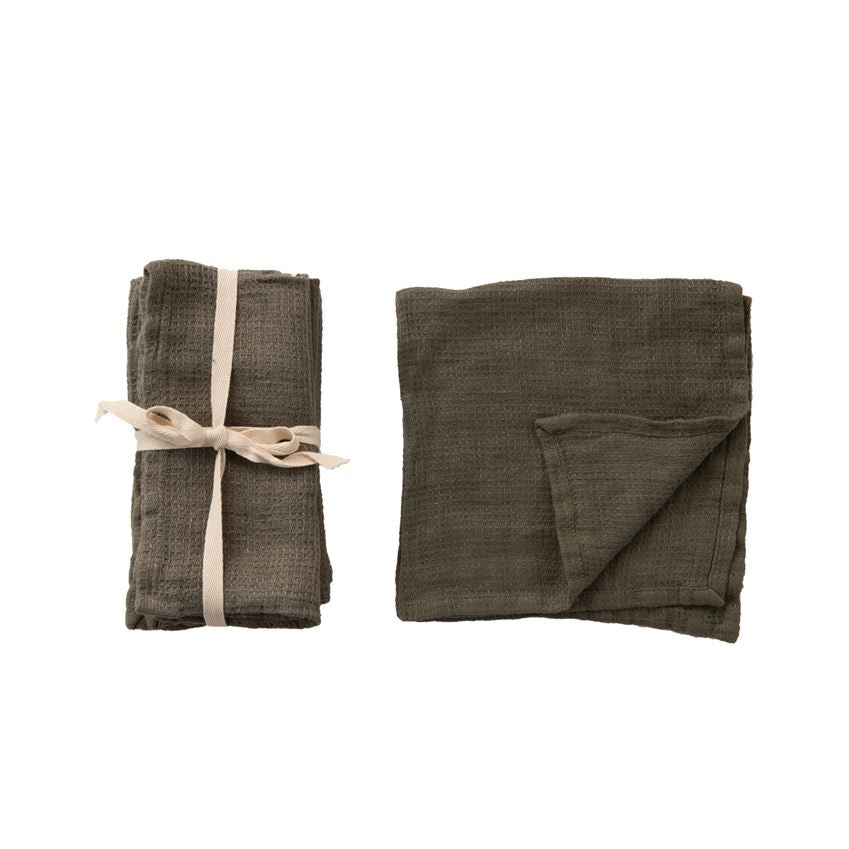 Set of Four Linen Napkins, Iron