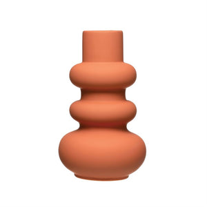 Glazed Stoneware Vase, Terra-Cotta