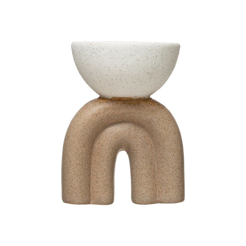 Arched Stoneware Incense Holder