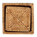 Artifacts Rattan Square Coaster Set