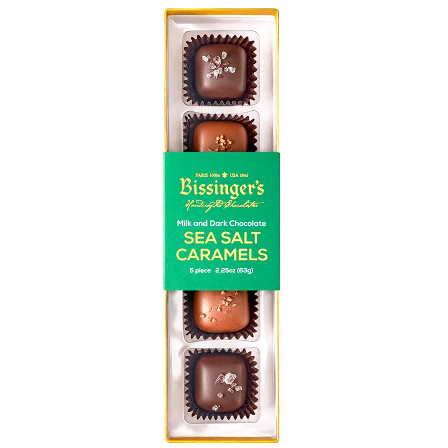 Milk & Dark Sea Salt Caramels Flight, 5 PC