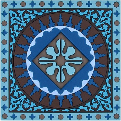 Mosaic Blue Coaster