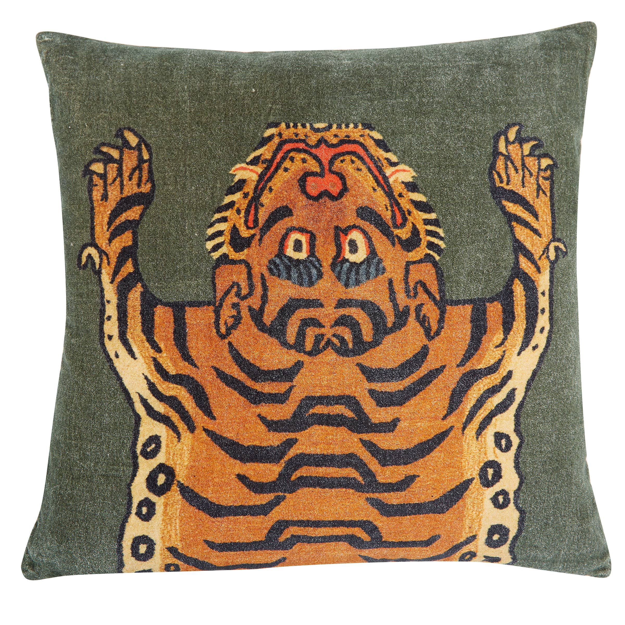 Tibetan Tiger Cushion 22"x22"