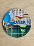 Deer Boating Bone China Plate