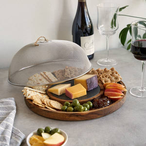 Slate & Acacia Cheese Board + Dome