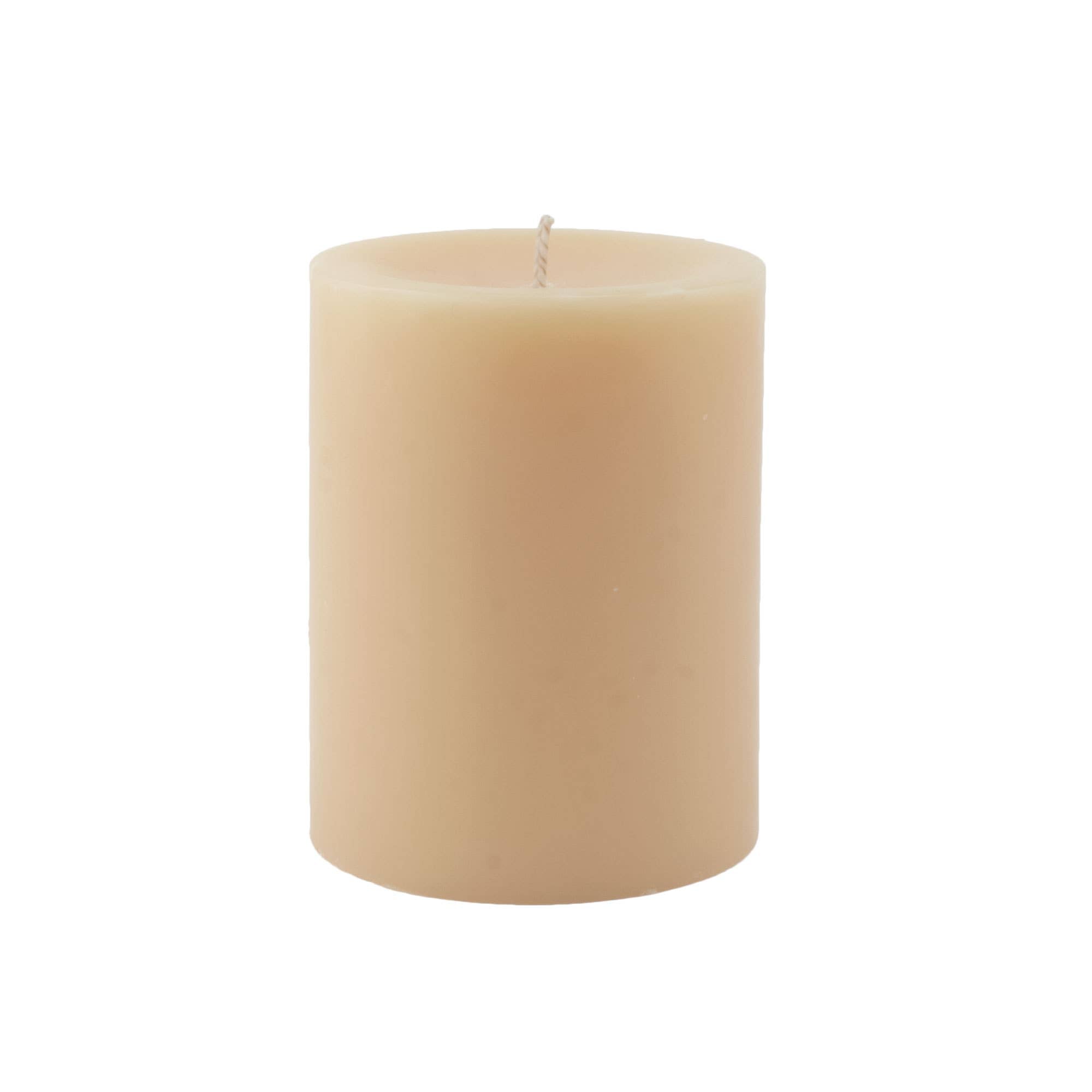 Pillar Candles, 3x4 Tan