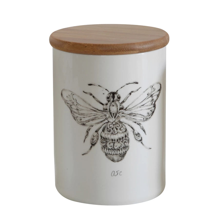 Stoneware Bee Jar