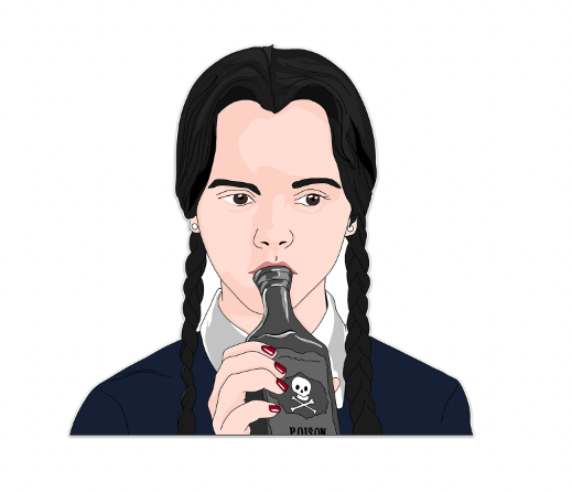Wednesday Addams Sticker