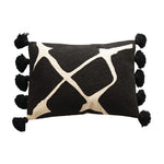 Embroidered Lumbar Pillow