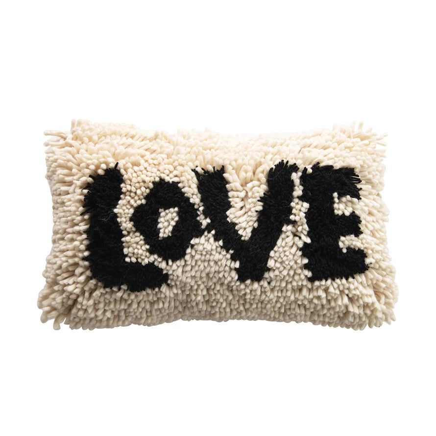 Love Wool Shag Pillow