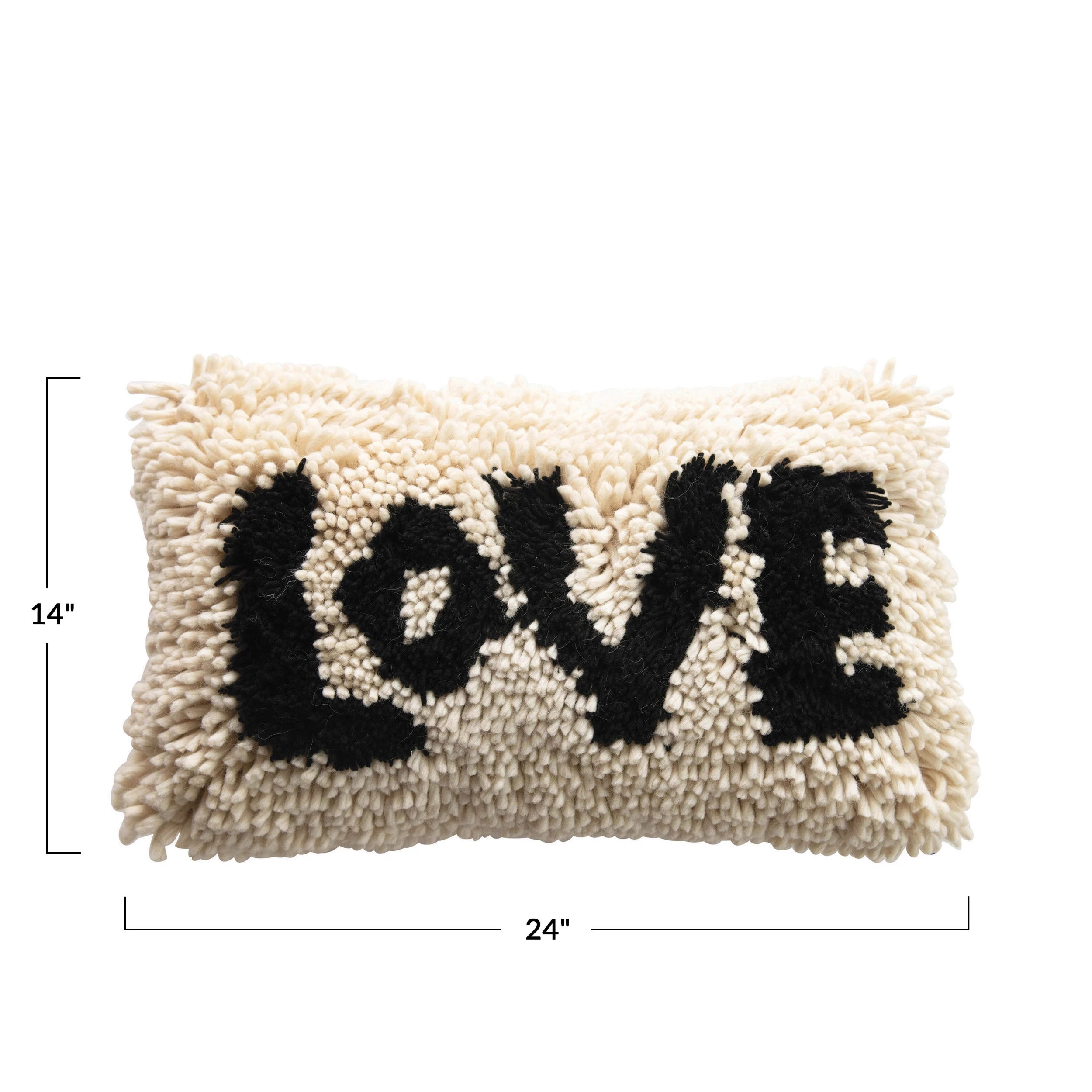 Love Wool Shag Pillow