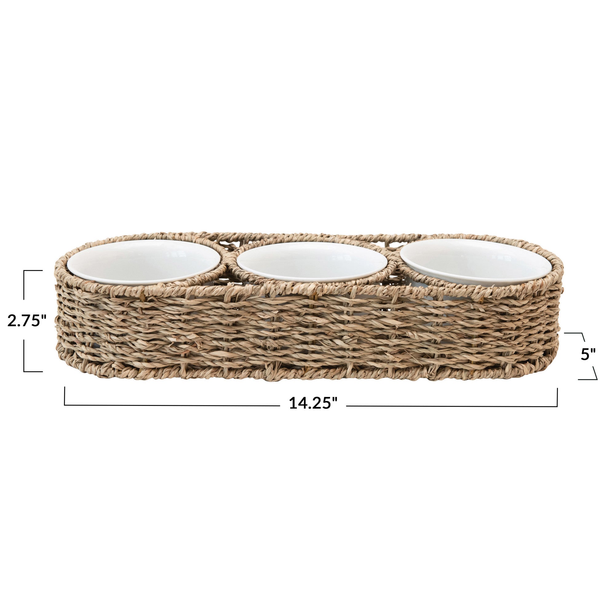 Hand-Woven Basket + Bowls