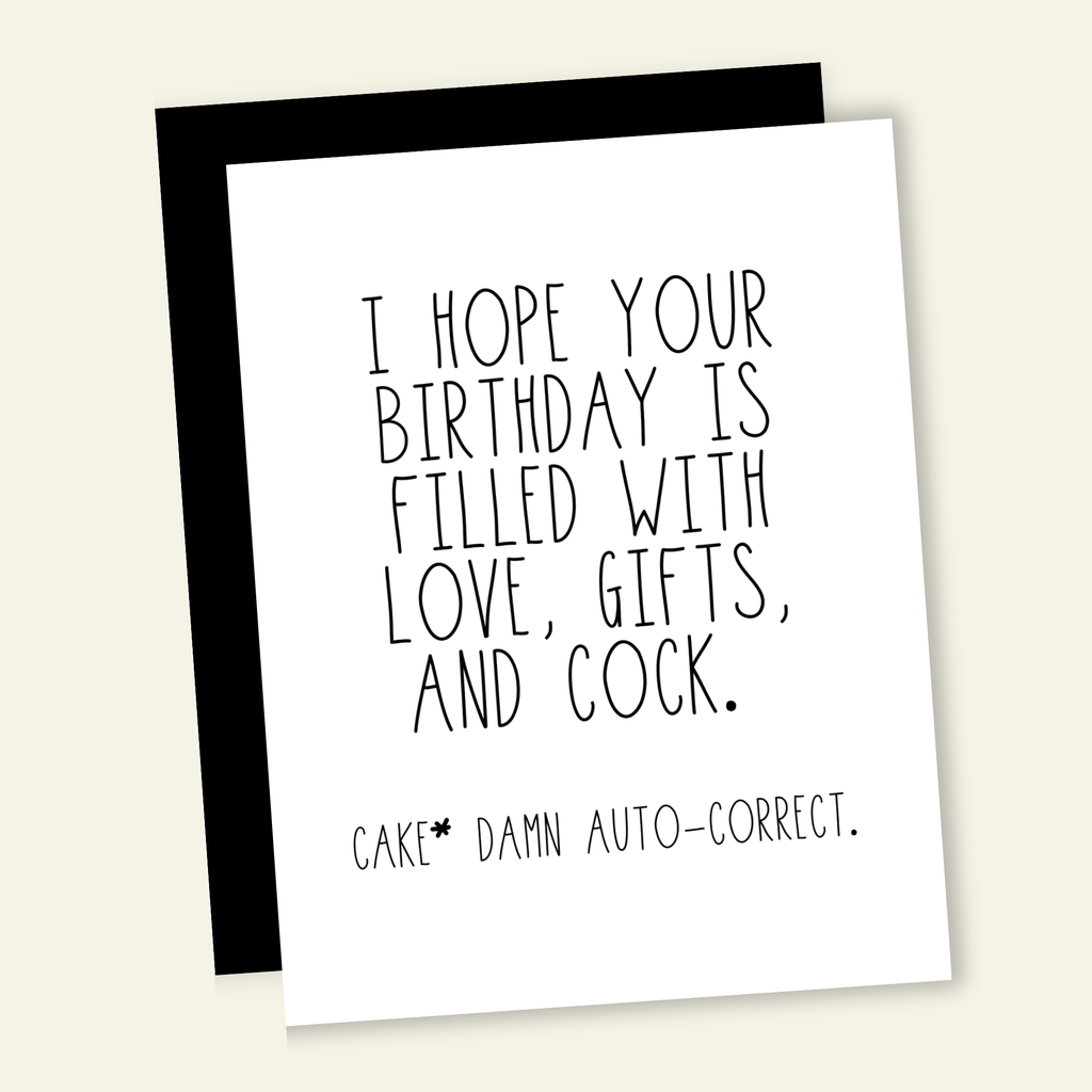 Birthday is Filled with C*ck Birthday Card
