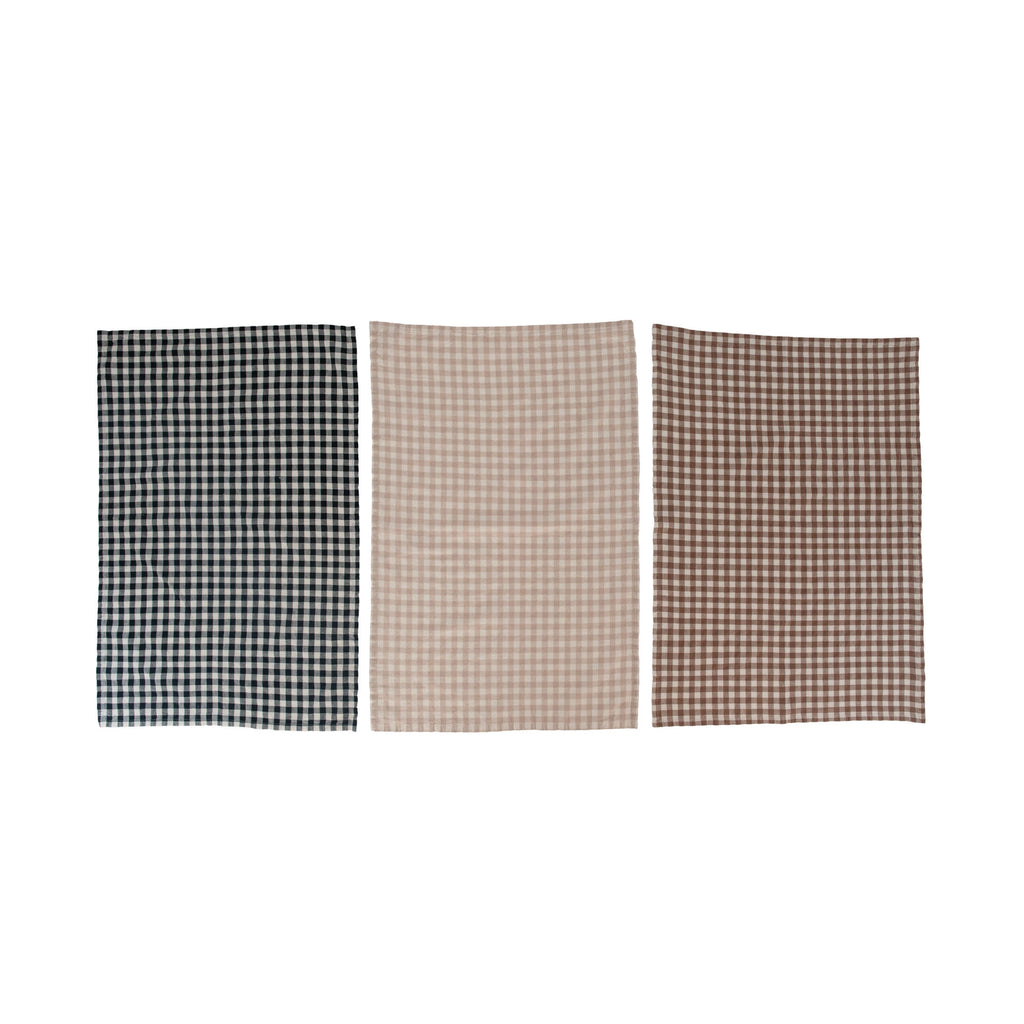 Woven Check Cotton Tea Towel