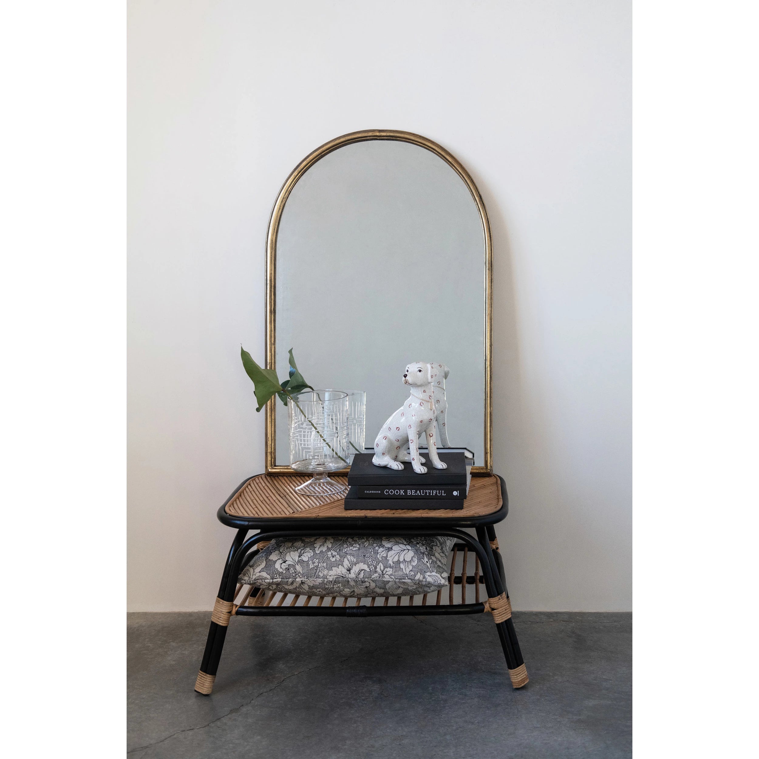Hand-Woven Rattan Table