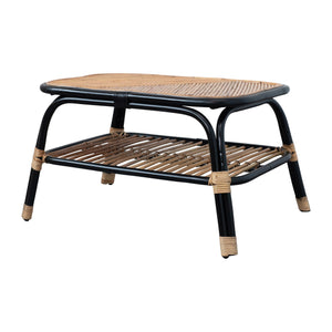 Hand-Woven Rattan Table