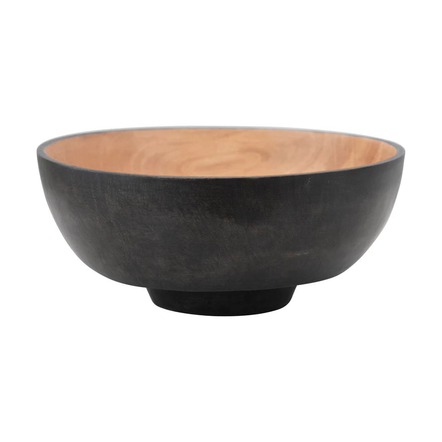 Hand-Carved Mango Wood Bowl