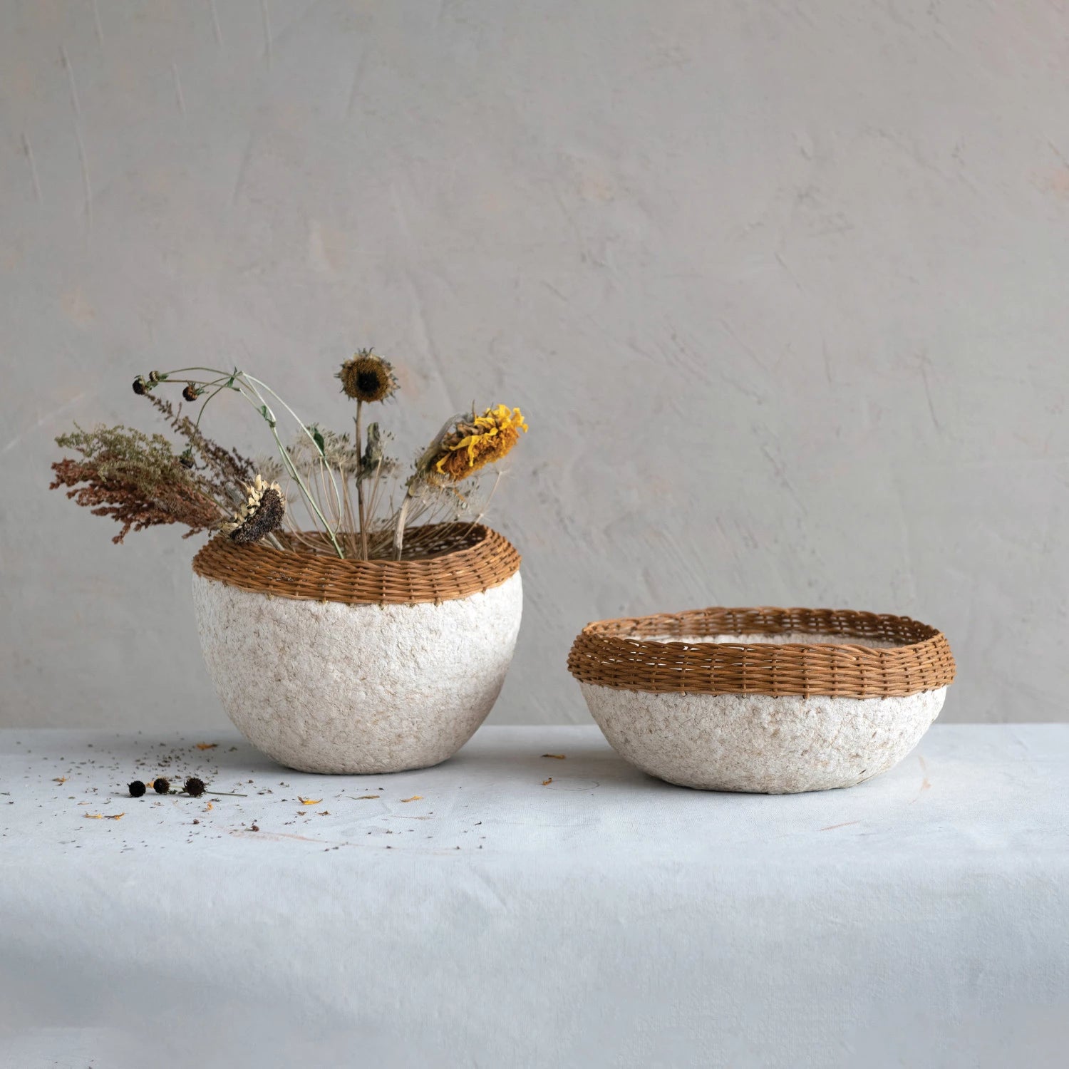 Paper Mache Bowl, High