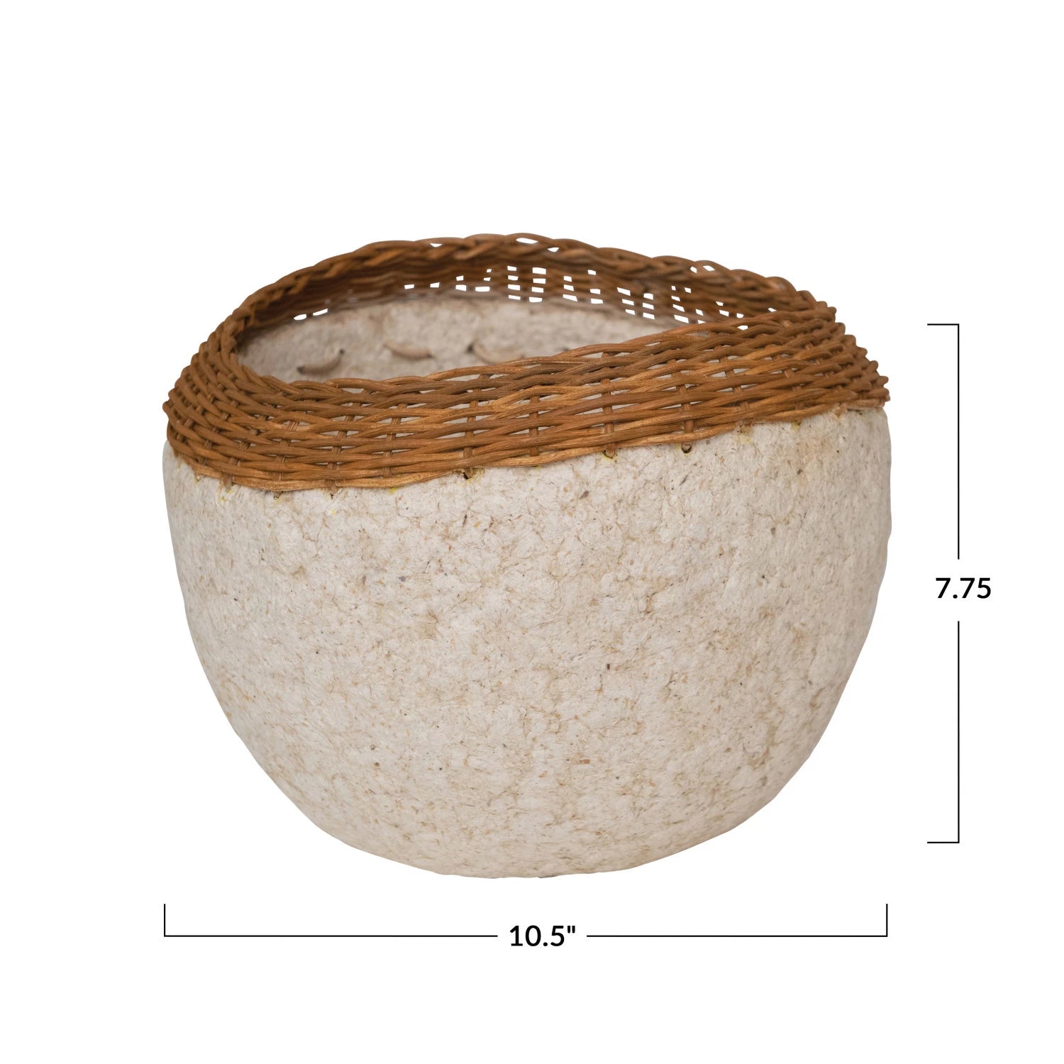 Paper Mache Bowl, High