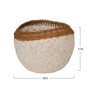 Paper Mache Bowl, High